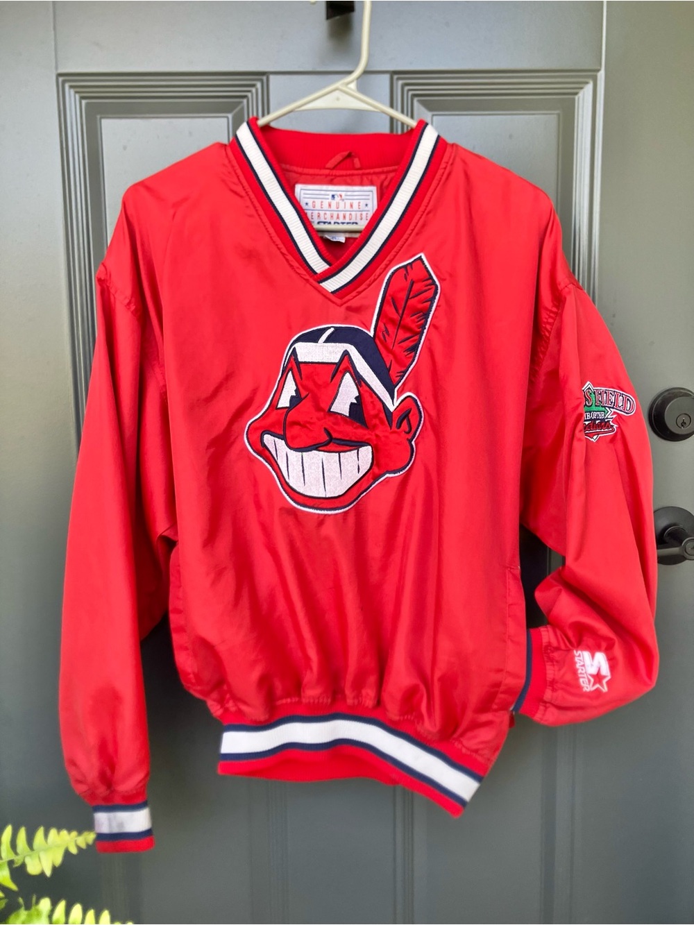 RARE Starter Cleveland Indians Baseball Jacket MLB Mens Small Jacob’s Field Excl